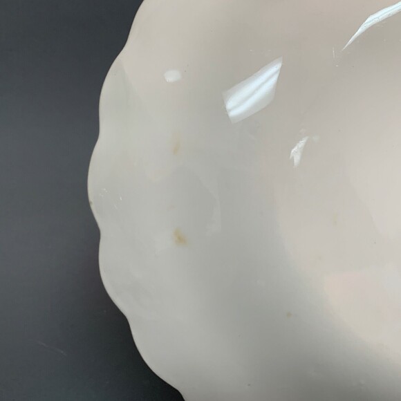 Clifton by Royal Oval Platter Tray Plate Ivory Floral Swirl Rim 11 5/8" - Picture 5 of 9